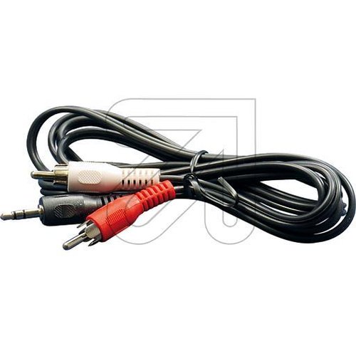 EGB Kabel 2x Cinch-Stecker/3,5 Klinkenst Stereo 1,5 m - EAN 4027236001560