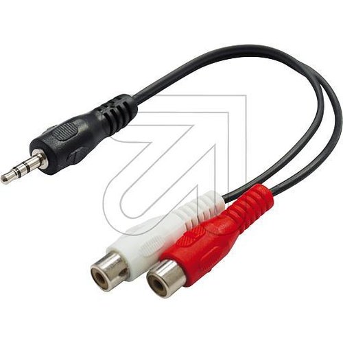 EGB Kabel 2x Cinch-Buchse/3,5 Klinkenst. Stereo 20 cm - EAN 4027236001867