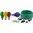 Illuketten-Set mit farbigen 25 W Lampen - EAN 4027236021599