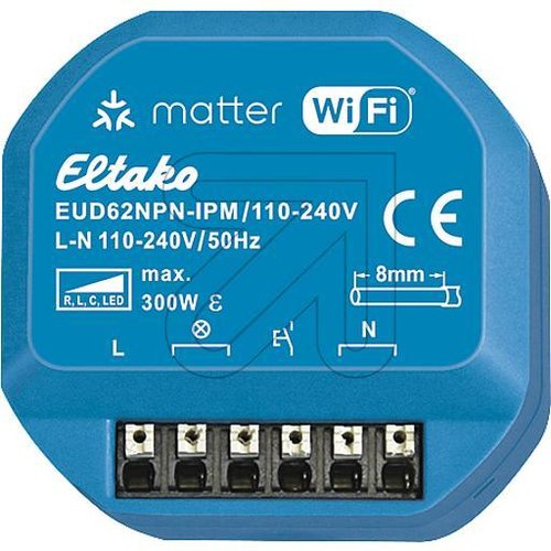 Eltako Universal-Dimmaktor Wi-Fi, Matter-zertif. EUD62NPN-IPM/110-240V - EAN 4010312328422