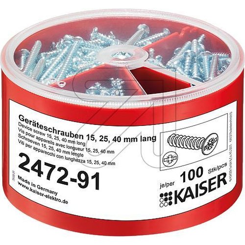KAISER Schrauben-Box 2472-91 (2471-91) - EAN 4013456418707