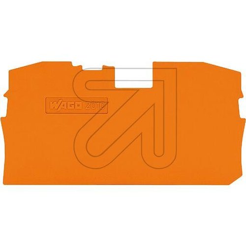 WAGO Abschlussplatte orange 2010-1292 - EAN 4044918271745