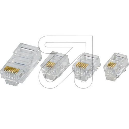 EGB-Modular Stecker 6/4 RJ 11 10-Stück im Polybeutel ! - EAN 4027236007906
