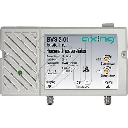 Hausanschlussverstärker BVS 2-01 25 dB - EAN 7611682030020