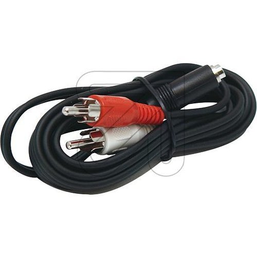 EGB Kabel 2 Cinchstecker / 1 Klinken- kupplung 1,5 m - EAN 4027236008583