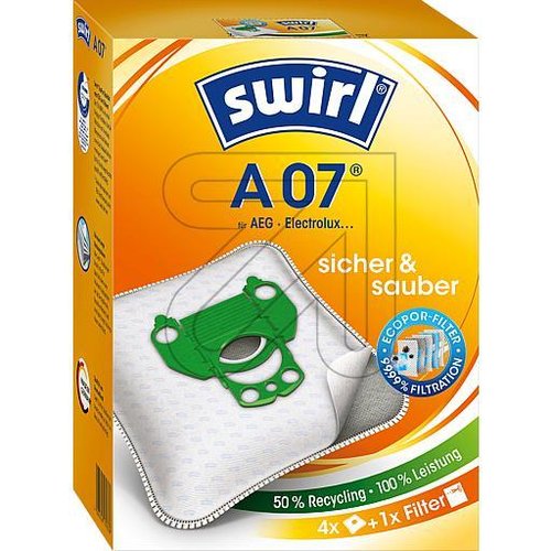 Staubbeutel Swirl A 07 MicroPor Plus Green - EAN 4006508179336