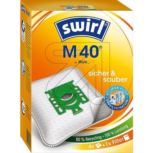 Staubbeutel Swirl M 40/54 MicroPor Plus Green - EAN 4006508179374