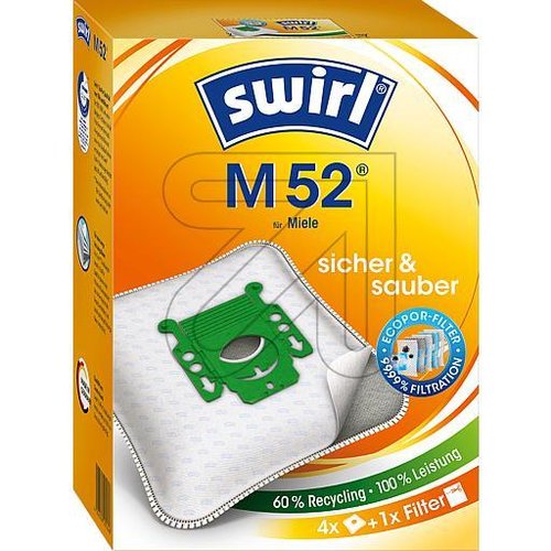 Staubbeutel Swirl M 52 MicroPor Plus Green - EAN 4006508205646