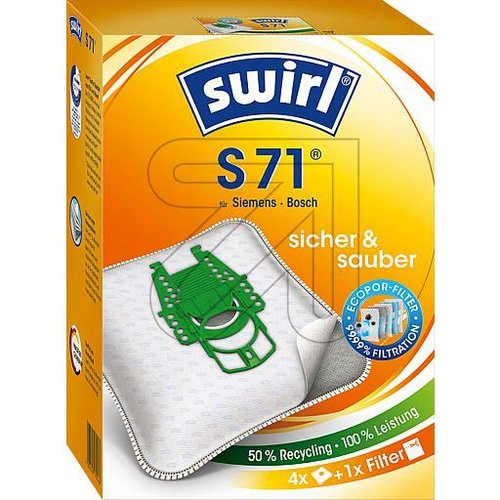 Staubbeutel Swirl S 71 MicroPor Plus Green - EAN 4006508179466