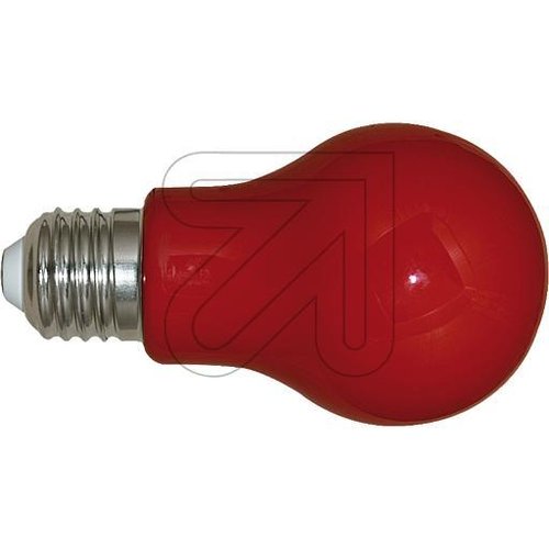 LED Lampe Glühlampenform  E27 3W rot  A27RO36 - EAN 4260452134081