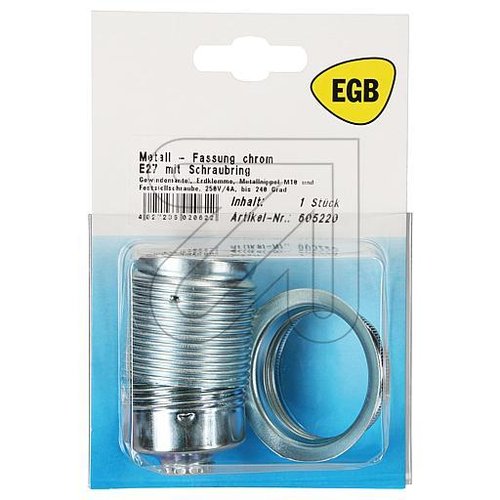 SB Metall-Fassung E27 chrom - EAN 4027236020622
