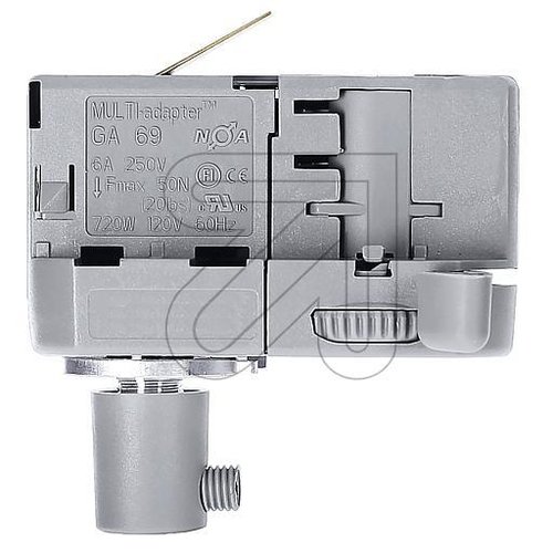 Euro-Adapter für 3-Phasenschiene GA 69-1, grau max. 6A/50N, 60172