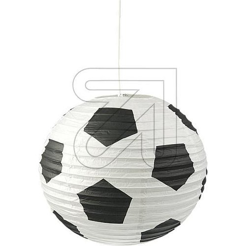Pendelleuchte 'Fußball' weiß-schwarz 108 - EAN 4036239001088
