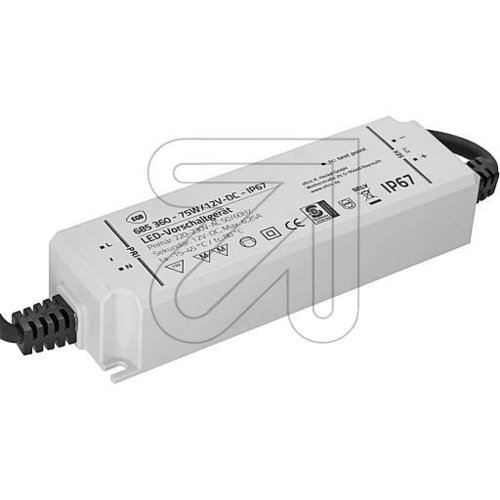 EGB Vorschaltgerät IP67 75W für LED-Stripes 12V-DC - EAN 4027236026754