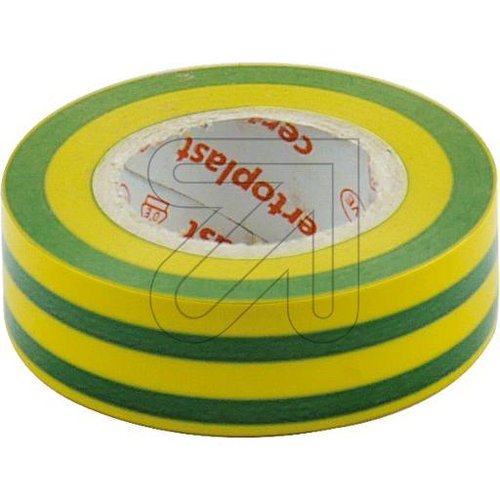 Isolierband grün/gelb L10m/B15mm - EAN 4022742000489
