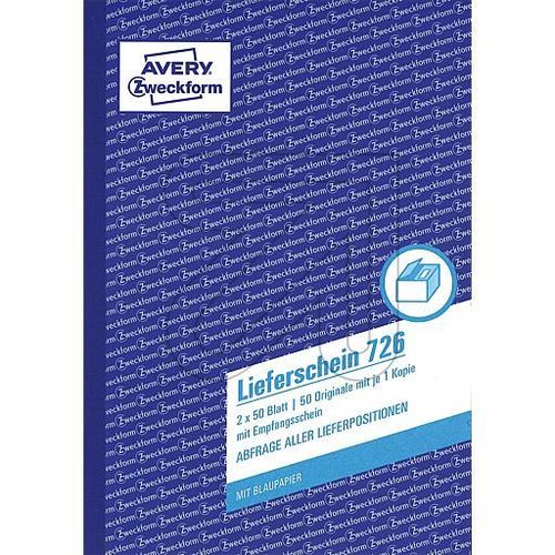 Zweckform Lieferscheinbuch 2x50 Blatt, DIN A5 726 - EAN 4004182200483