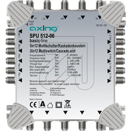Axing Multischalter SPU 512-06 - EAN 7611682005349