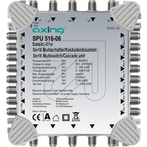 Axing Multischalter SPU 516-06 - EAN 7611682005356