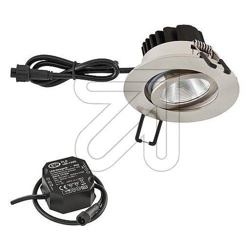 LED-Einbaustrahler edelstahloptik IP65 3000K 6W PC650N61302 - EAN 4037293018548