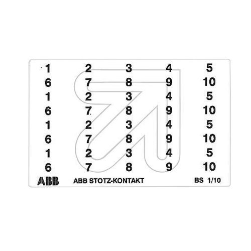 ABB Kennzeichnungs-Schilder BS 1/10 GHS2001946R0003 - EAN 4016779478304