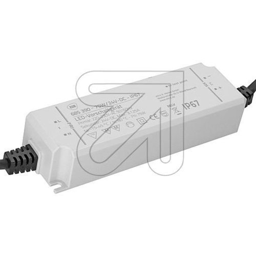 EGB Vorschaltgerät IP67 75W für LED-Stripes 24V-DC - EAN 4027236044161