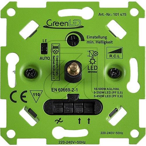 GreenLED Auto-Detekt-Dimmer für LED + Standard autom. Auswahl Dimmmodus + separat LE