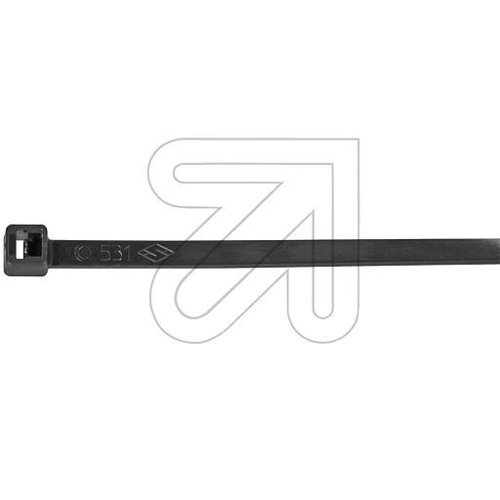 Kabelbinder schwarz 4,5 x 200  UV-Stabilisiert - EAN 8014748306395