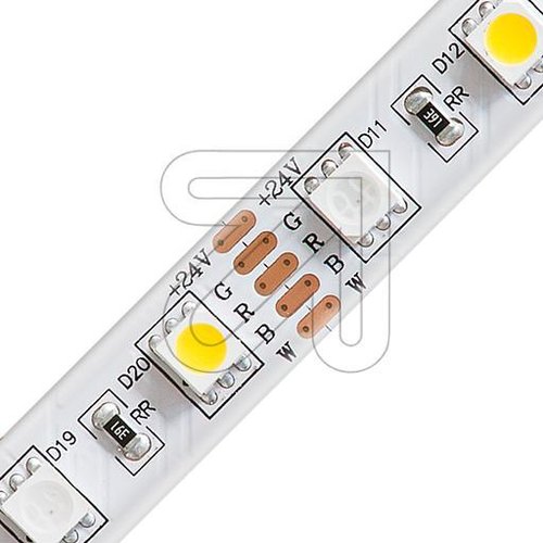 LED-Strips-Rolle IP54, 5m, 60W, RGB+W STR542460509902 - EAN 4037293033701