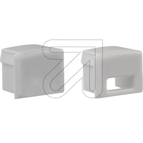 Kunststoff-Endabschlusskappen grau FLAT7PAK-SET (2 Stück) - EAN 4037293029704