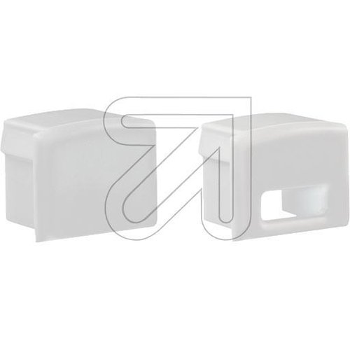 Kunststoff-Endabschlusskappen weiß FLAT7PAK-SETW (2 Stück) - EAN 4037293029698
