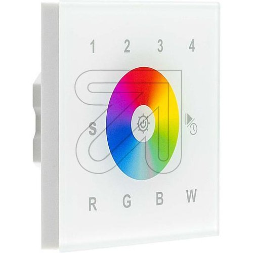 RGB/RGB+W-Funkdimmer-Wandpanel, 4 Kanal WIFI-WPRGB+W-w - EAN 4037293011938