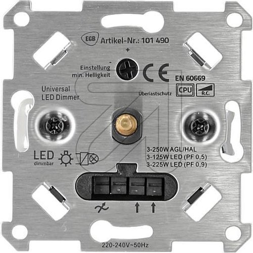 EGB Autodetect-Dimmer für LED + Standard automatische Auswahl des Dimmmodus - EAN 4027236049364