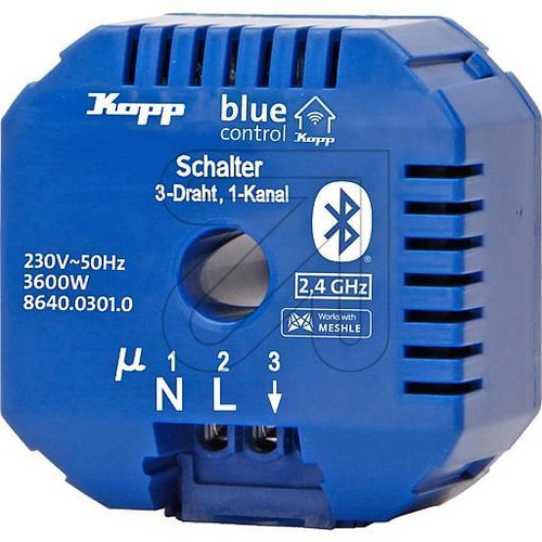 Blue-control Schaltaktor 3 Draht / 1 Kanal 864003010 - EAN 4008224658447