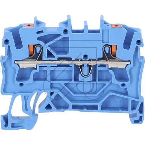 WAGO 2-Leiter-Durchgangsklemme mit Drücker 2,5 mm² blau 2202-1204 - EAN 4055143848534