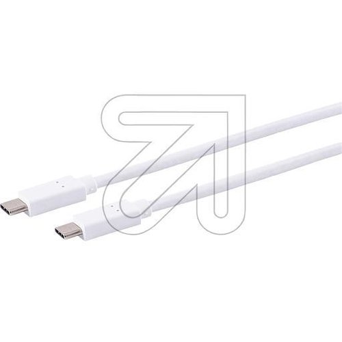 USB Kabel 3.1, USB Typ C auf USB Typ C, weiss, 1m 13-45026 - EAN 4017538105646