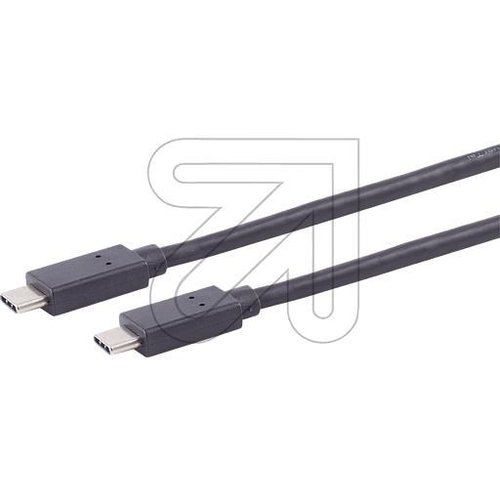 USB Kabel 3.2, USB Typ C auf USB Typ C, schw., 1m 13-48025 - EAN 4017538134585