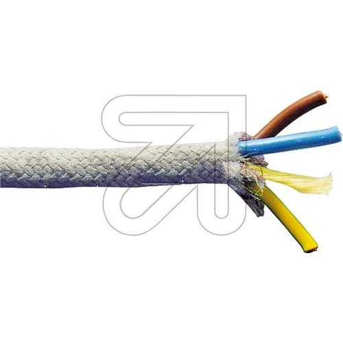 Textilummanteltes Kabel 3-Liy-Uf 3x0,75 grau