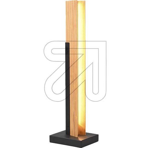 LED-Tischleuchte 'Kerala' Holz/Metall schwarz 8W 3000K 541610132 - EAN 4017807542493