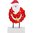 LED Holzsilhouette 'Santa mit Baumwolle' 3267-550 - EAN 7318303267550