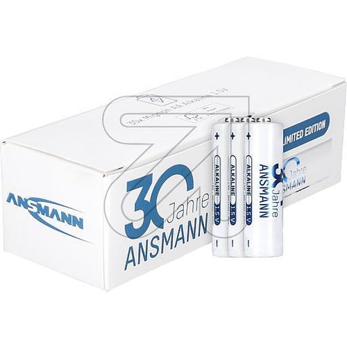 Alkaline-Batterie-Box Mignon AA '30 Jahre Ansmann' - EAN 4013674185405