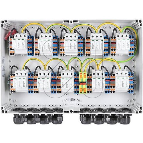 Generatoranschlusskasten GAK 10x T1+T2, 1100V 20Strings, 10MPP, AP-Geh. IP65 - EAN 4251630416334
