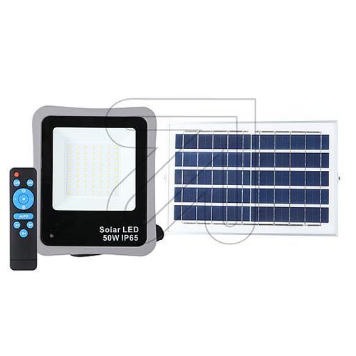Solar-Panel-Strahler mit FB  IP65 50W 40045 - EAN 4262381391160