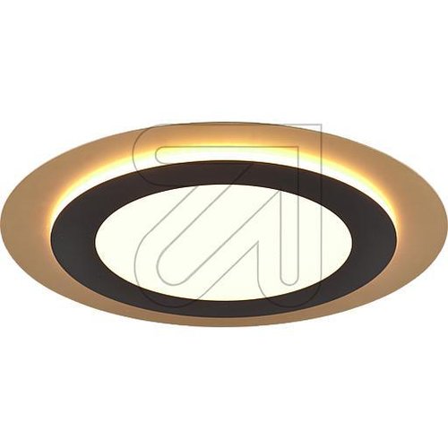 CCT-LED-Deckenleuchte 'Morgan' rund schwarz-gold 2700-6500K  641519280 - EAN 4017807574425